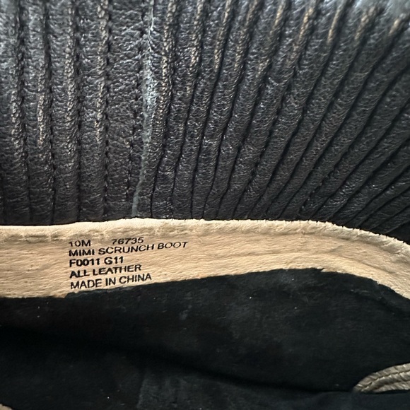 Frye Mimi scrunch black boots - Picture 4 of 6